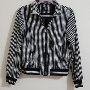 Bogner Jacket Womens Size 10 EUR 40 Gingham Check Full Zip